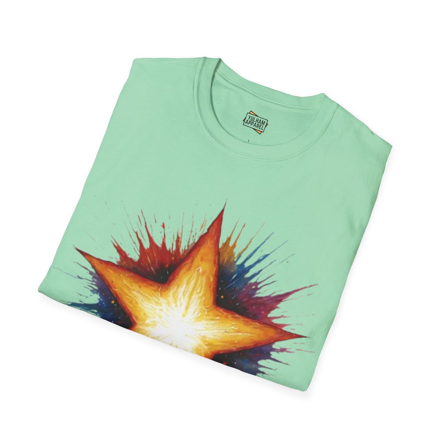 Burning Golden Star - Unisex T-Shirt