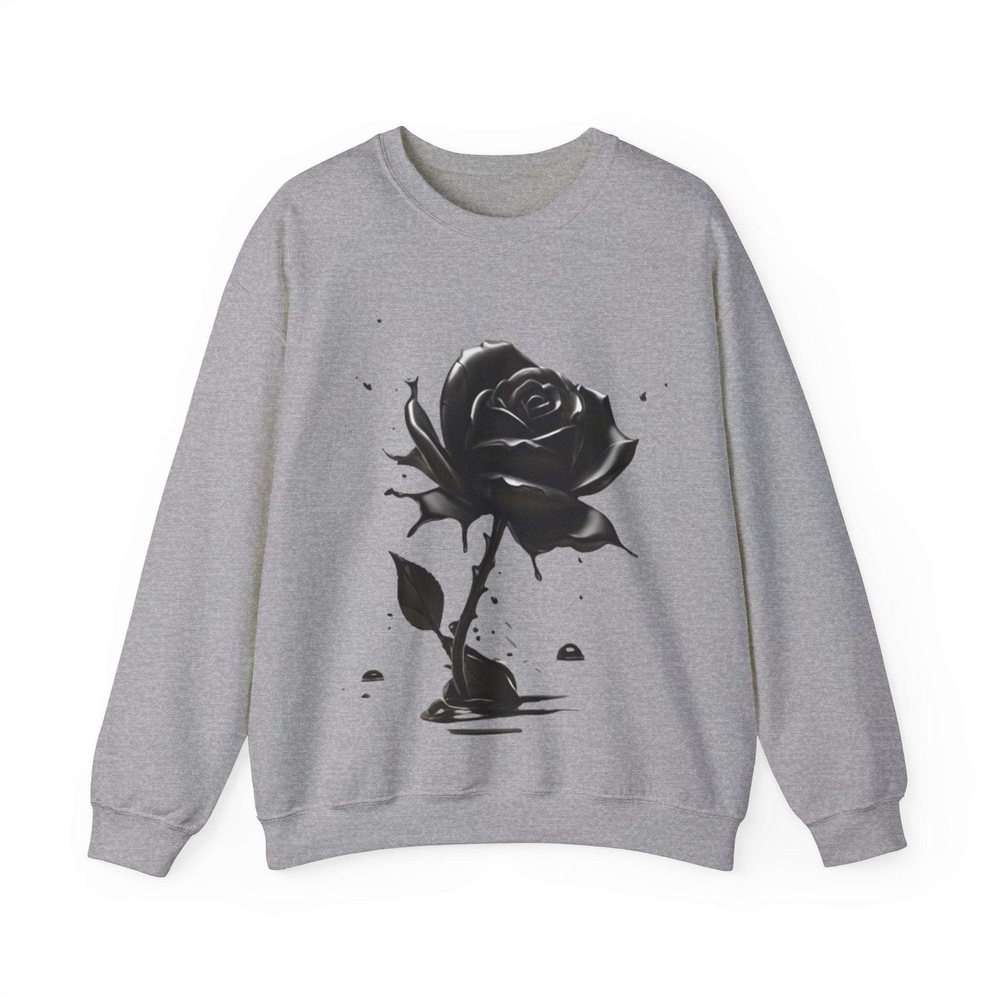 Black Rose - Unisex Crewneck Sweatshirt