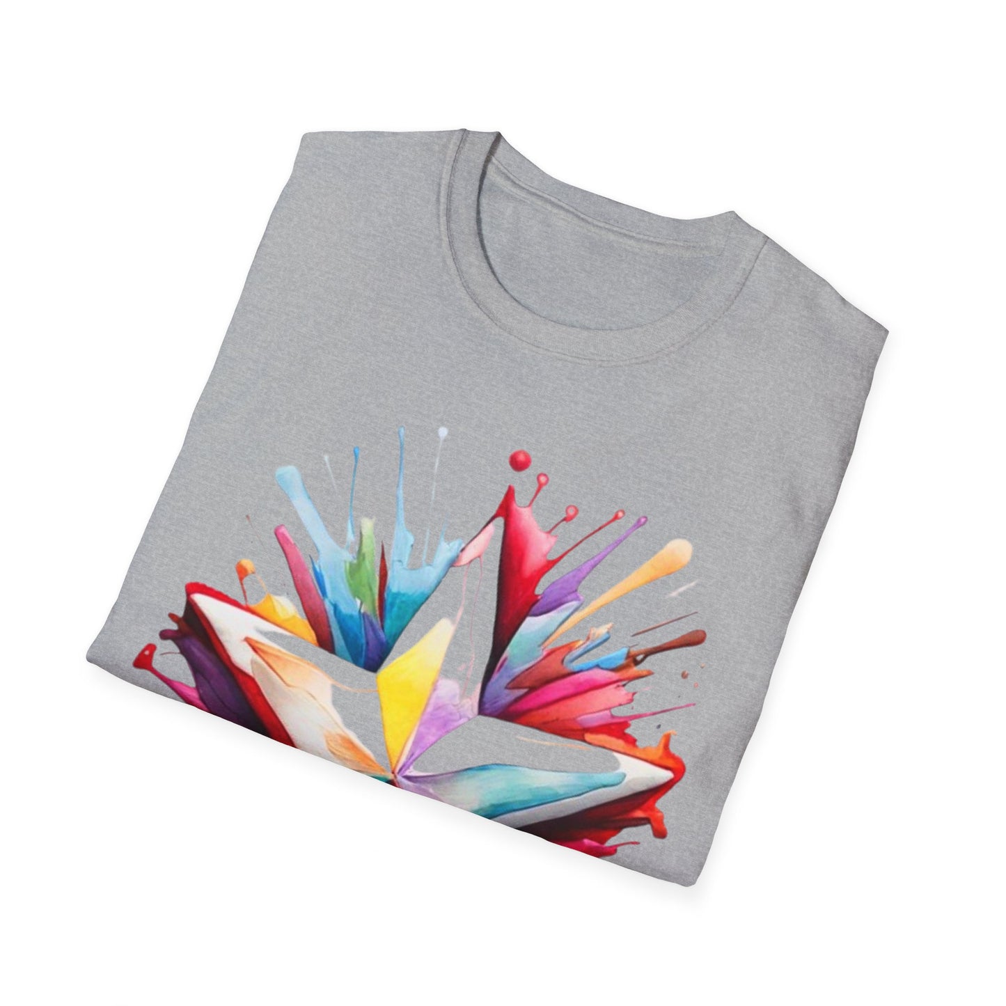 Messy Colourful Star - Unisex T-Shirt