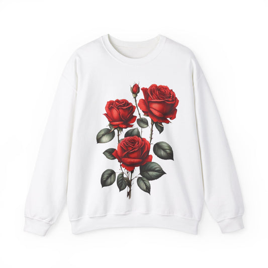 Three Red Roses - Unisex Crewneck Sweatshirt
