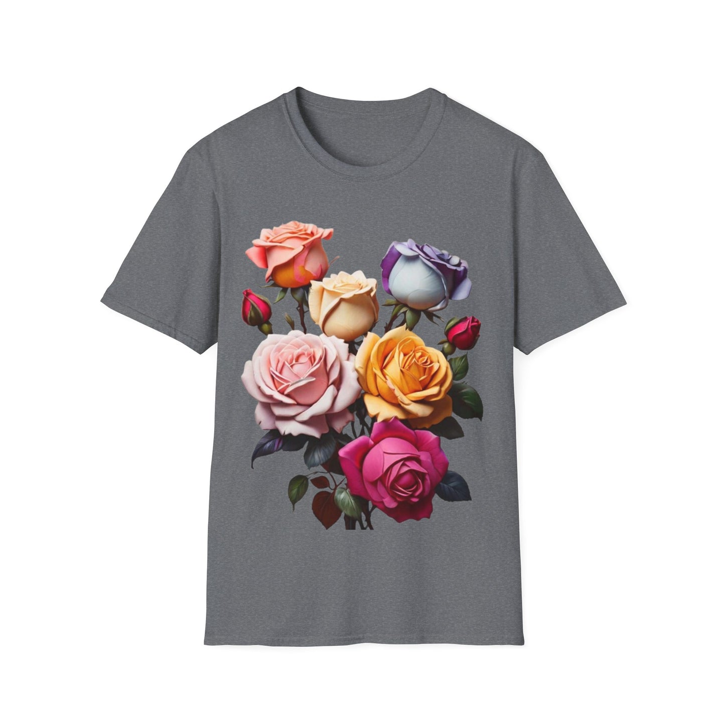 Multicoloured Roses - Unisex Long Sleeve T-Shirt