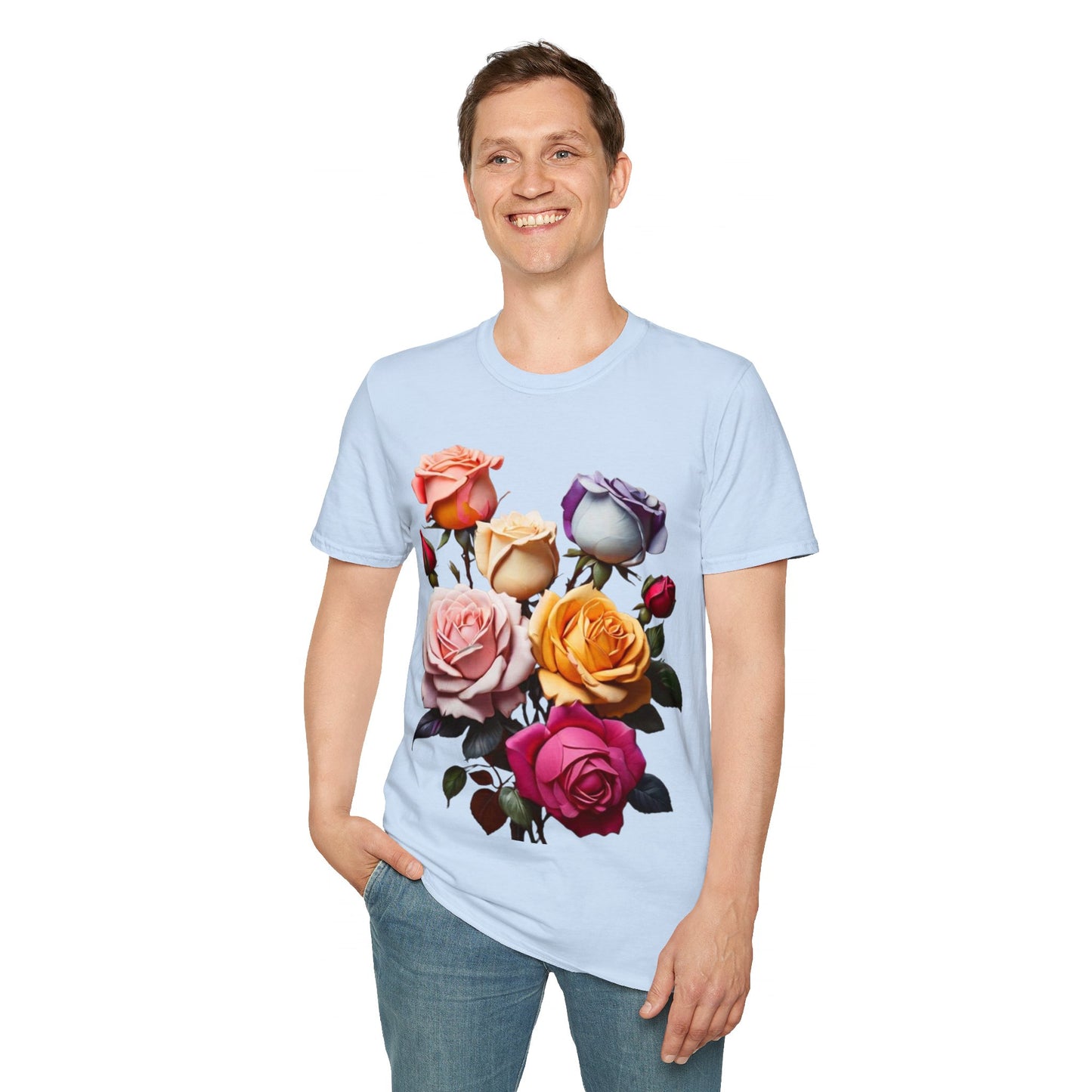 Multicoloured Roses - Unisex Long Sleeve T-Shirt