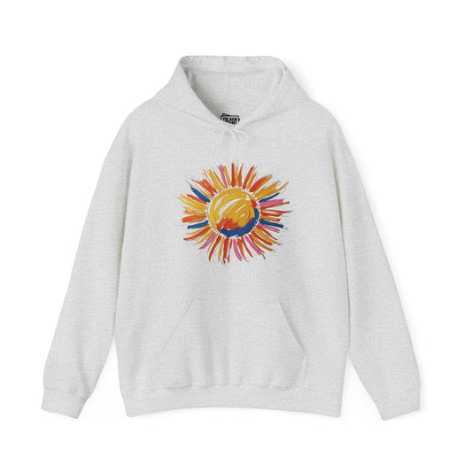 Messy Vibrant Sun - Unisex Hooded Sweatshirt