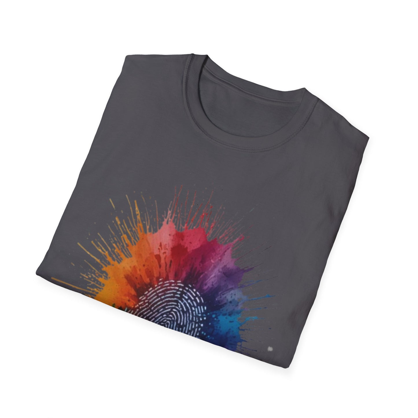 Colourful Messy Fingerprint - Unisex T-Shirt