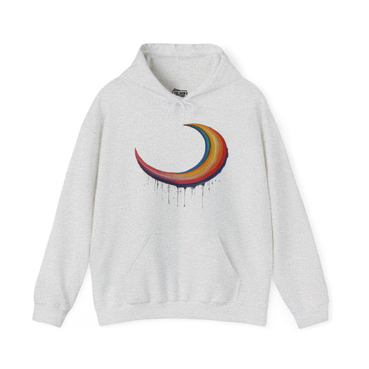 Dripping Moon Crescent - Unisex Hooded Sweatshirt