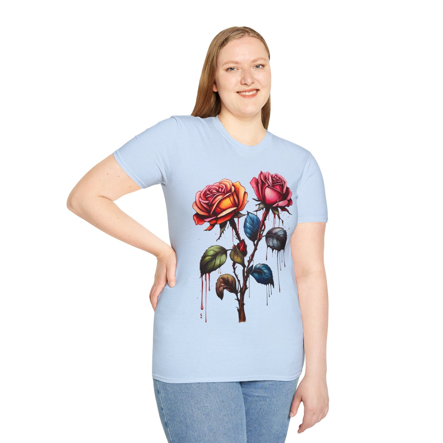 Colourful Rose Duo - Unisex T-Shirt