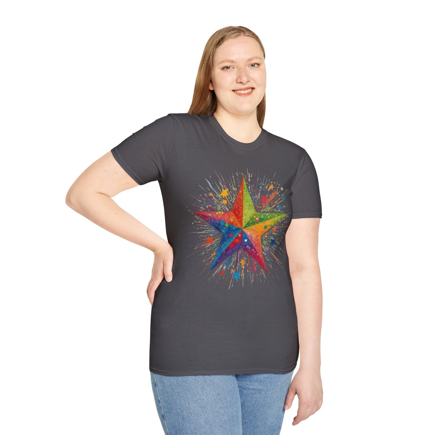 Exploding Messy Star - Unisex T-Shirt