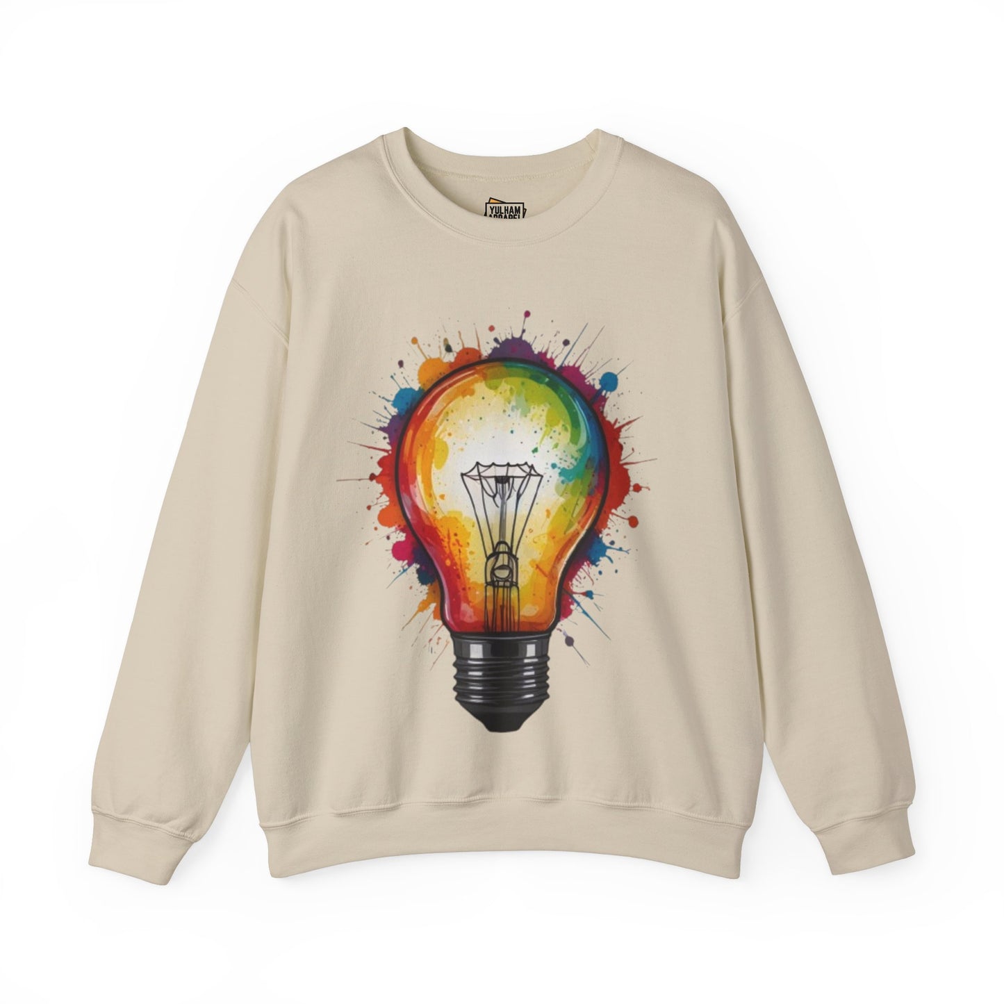 Colourful Lightbulb - Unisex Crewneck Sweatshirt