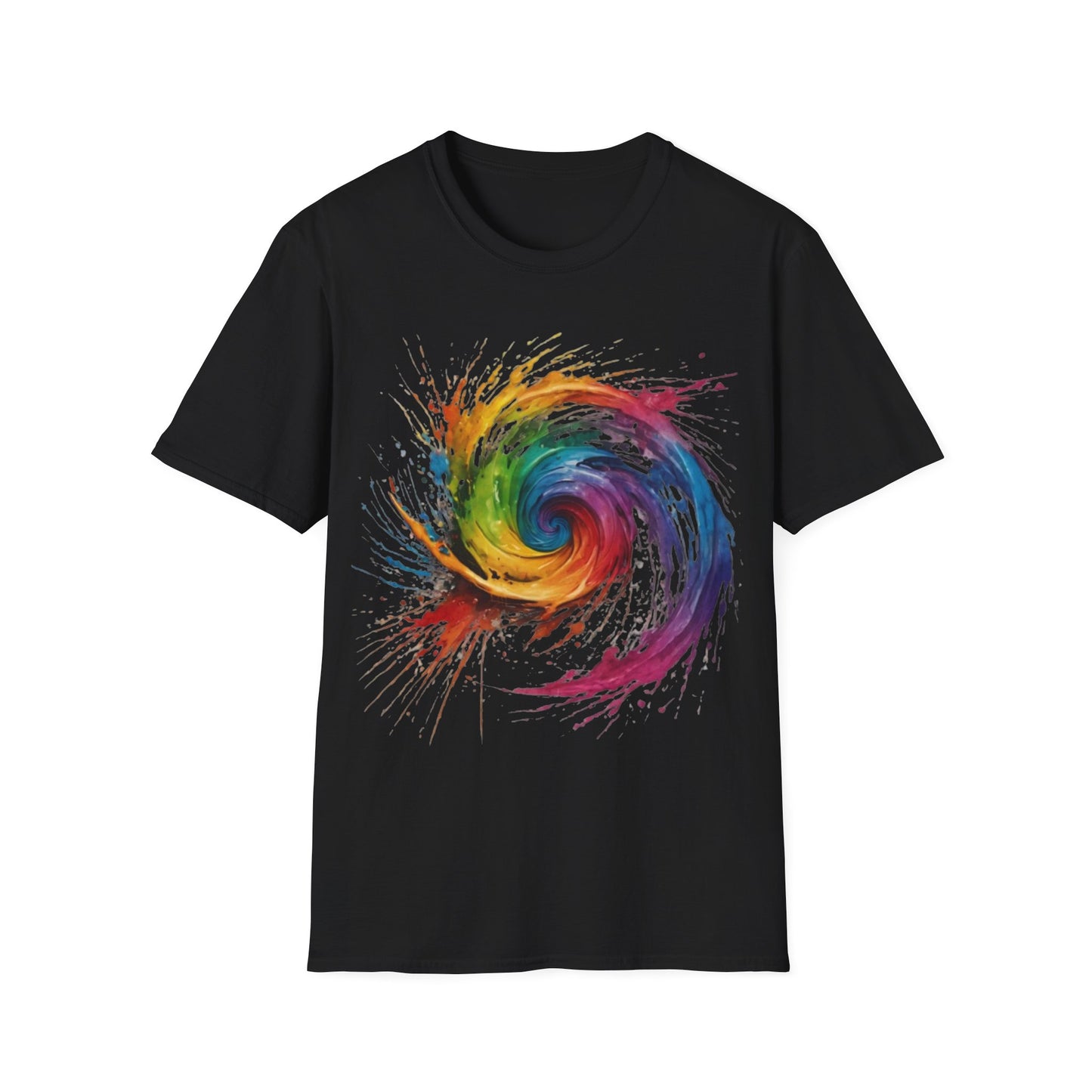 Colourful Messy Swirly Pattern - Unisex T-Shirt