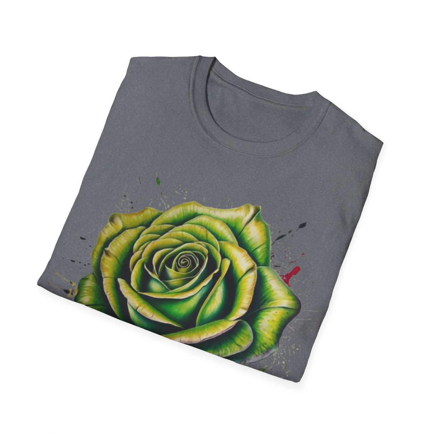 Messy Green Rose - Unisex T-Shirt